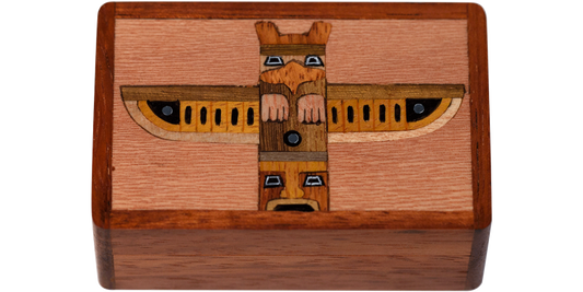Wooden - Box - Totem Pole - Medium 3"×2"