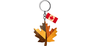 Wooden - Keychain - Maple Leaf 1.75 x 2"