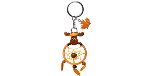 Wooden - Keychain - Dreamcatcher Moose 2.5"