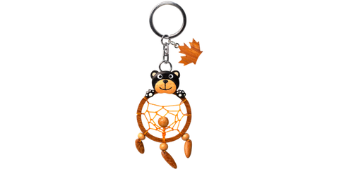 Wooden - Keychain - Dreamcatcher Bear 2"