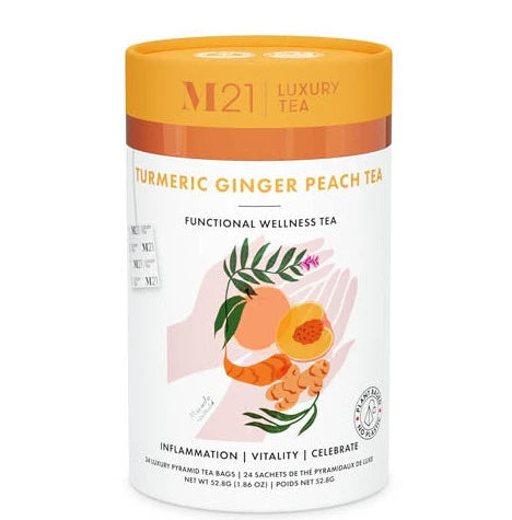 M21 Turmeric Ginger Peach Black Tea - Teabags