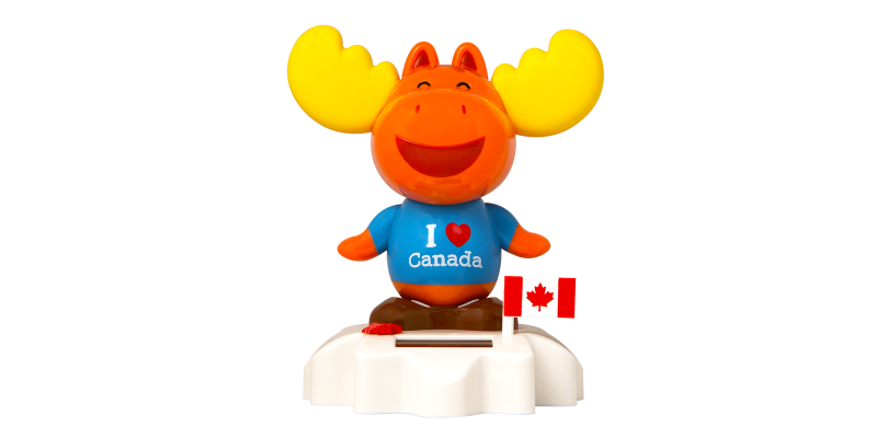 Solar Dancing Moose 5"