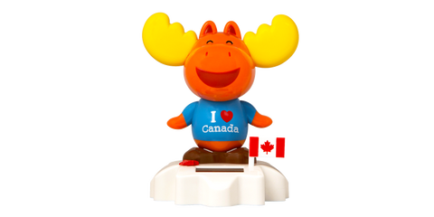 Solar Dancing Moose 5"