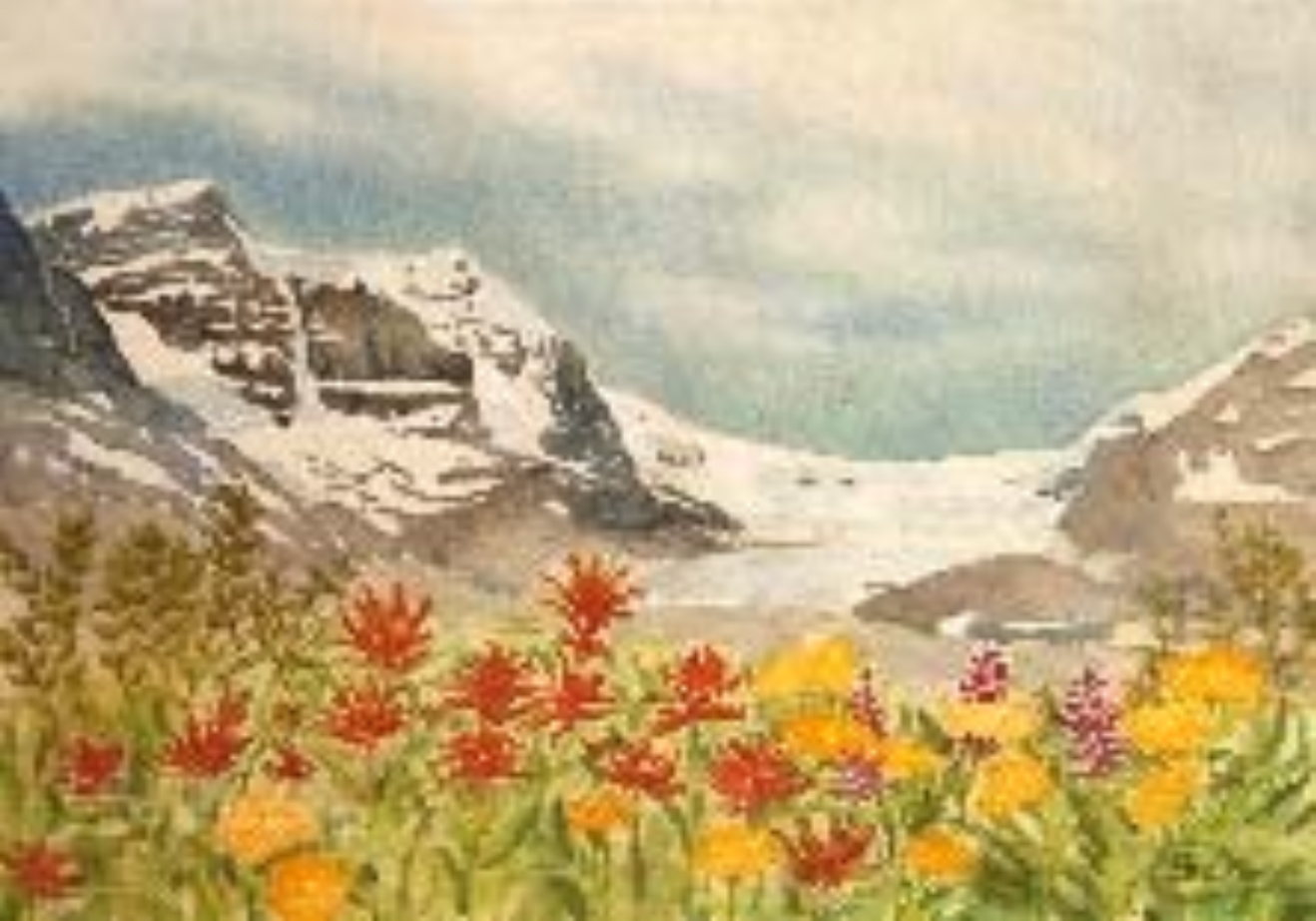 Columbia Icefield Summer Magnet