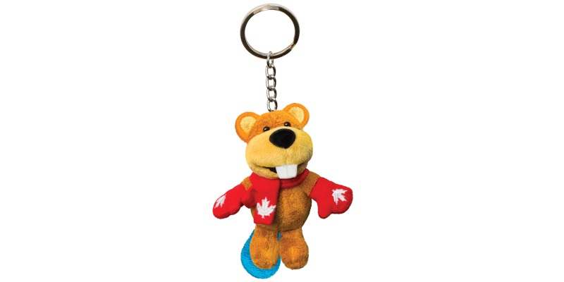 4" Plush Keychain - Beaver