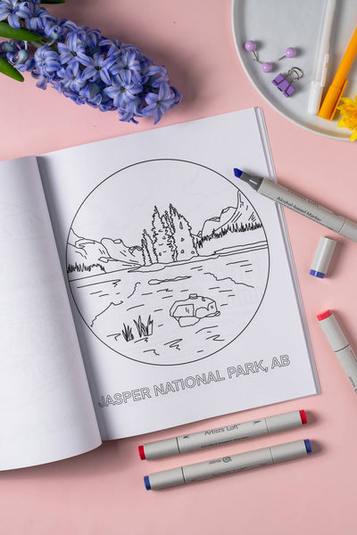 Oh Canada Colouring Book