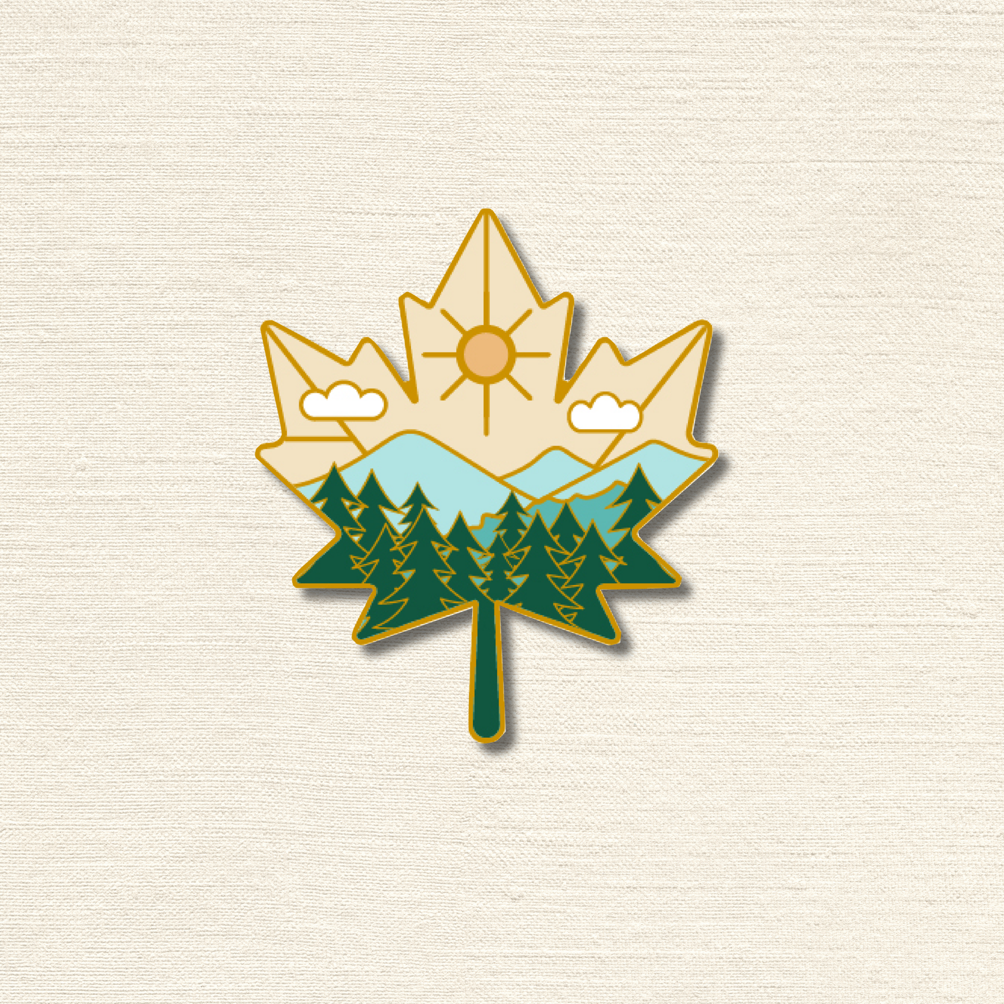 Maple Vista Enamel Pin