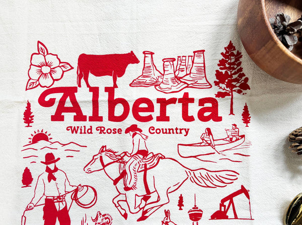 Alberta Commemorative Organic Tea Towel - 20x24