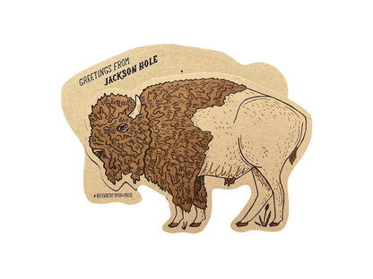 Bison Postcard: General Back