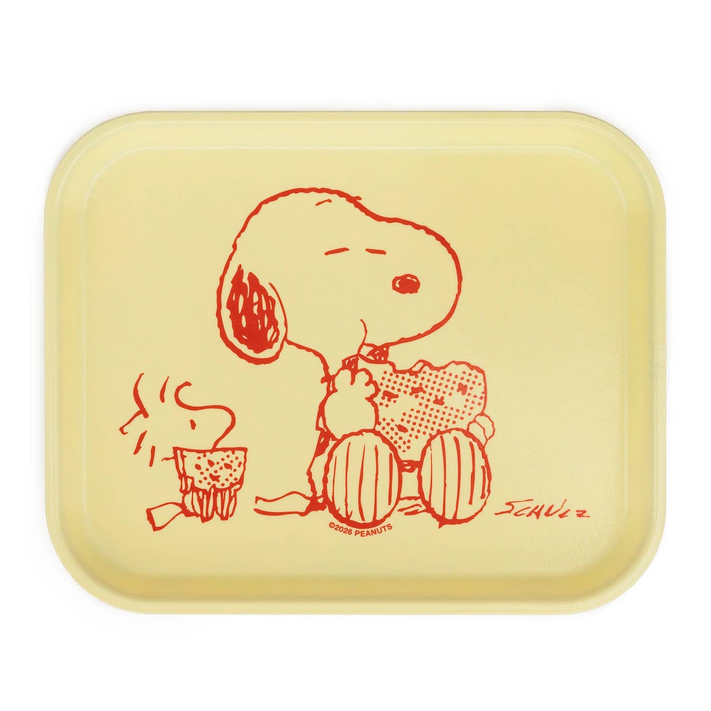 3P4 x Peanuts® - Snoopy & Woodstock Watermelon Medium Tray