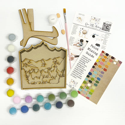 On The Mountain Tops Shadow Box Kit