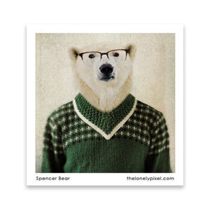 Spencer Bear - Polar Bear Magnet