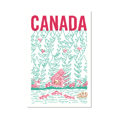 CABANE AU CANADA — Postcard