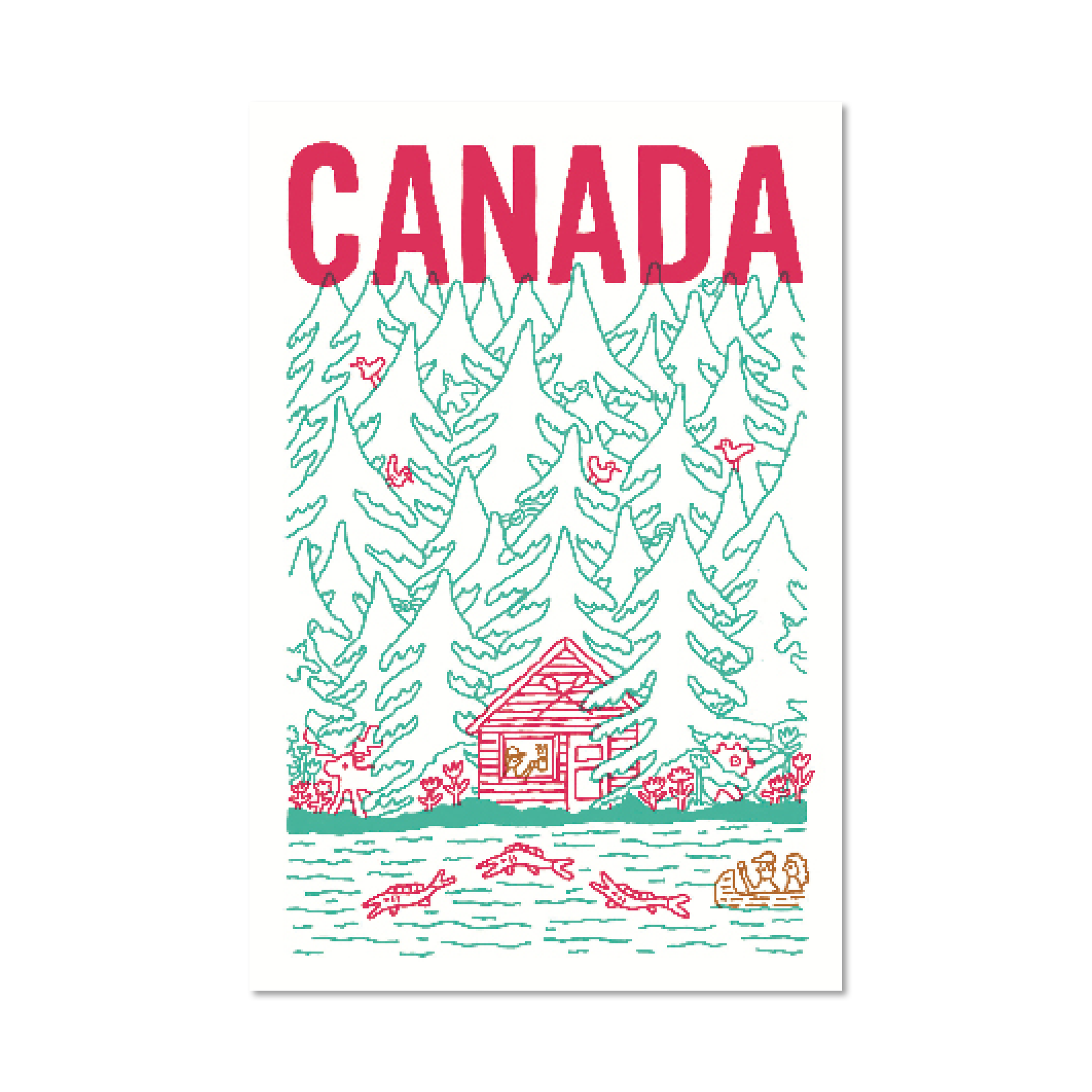 CABANE AU CANADA — Postcard