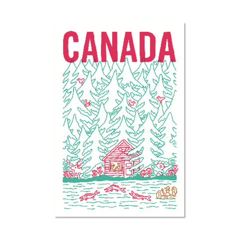 CABANE AU CANADA — Postcard