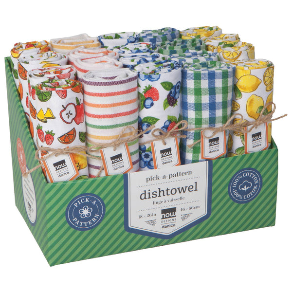 Berries & Fruit Dishtowels Set of 20 Counter Display: 20 Pcs in Display Box