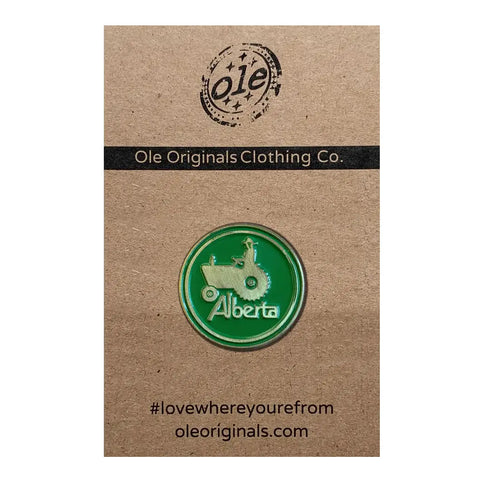 Alberta Tractor Enamel Pin
