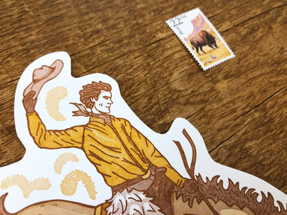 Bucking Bronco Postcard