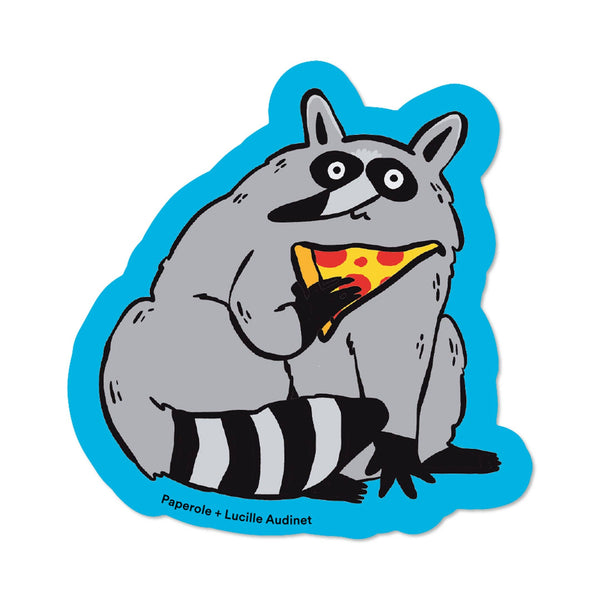 RACCOON PIZZA – Bumper Sticker