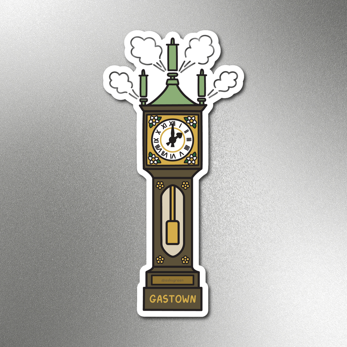 Gastown Steam Clock - fridge magnet