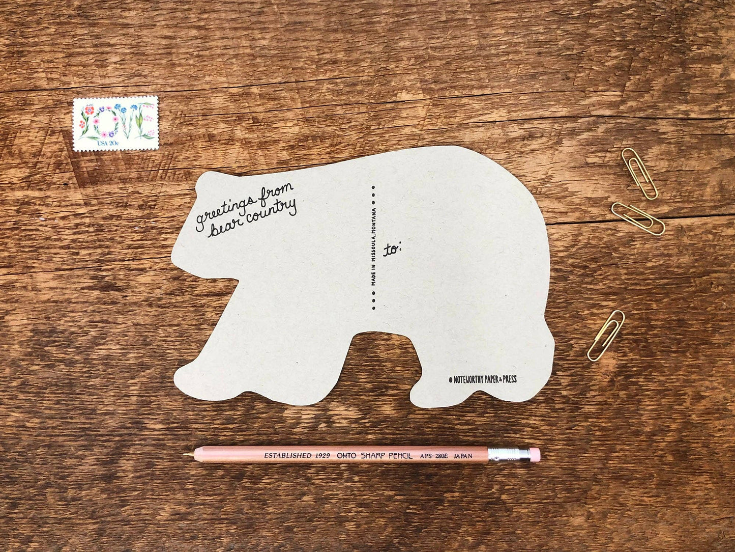 Black Bear Postcard: General