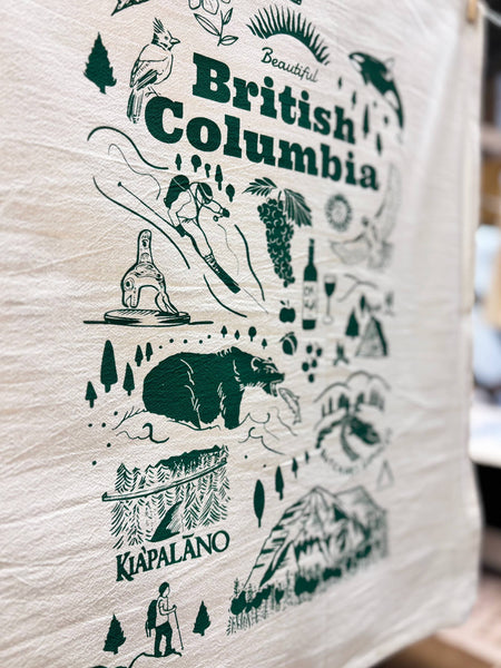 British Columbia Commemorative Organic Tea Towel - 20x24