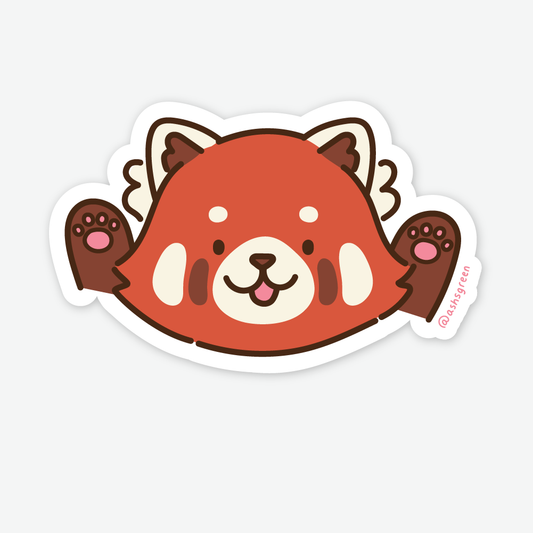 Red Panda - 3" vinyl sticker