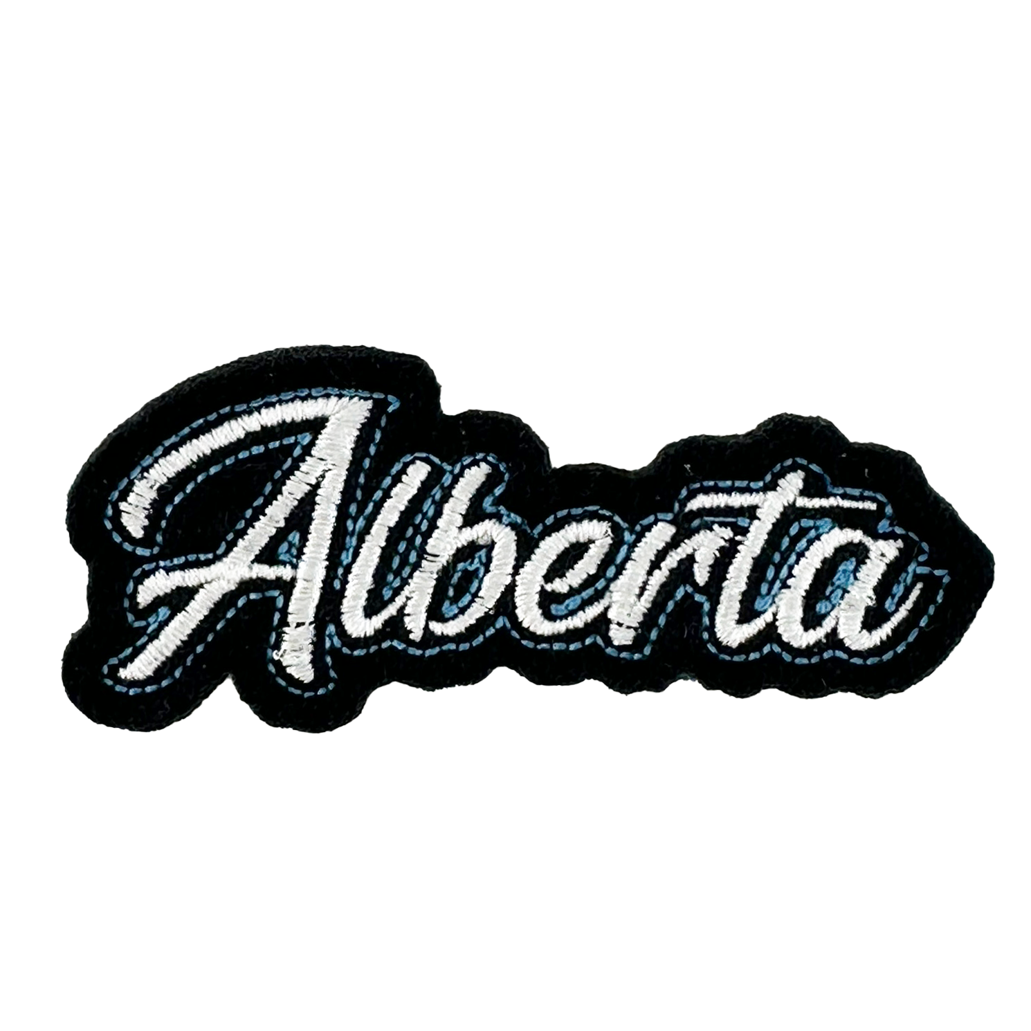 Alberta iron-on embroidery patch