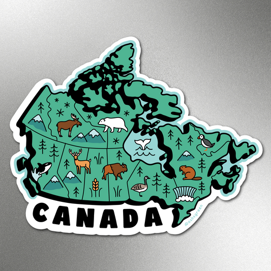 Map of Canada - fridge magnet