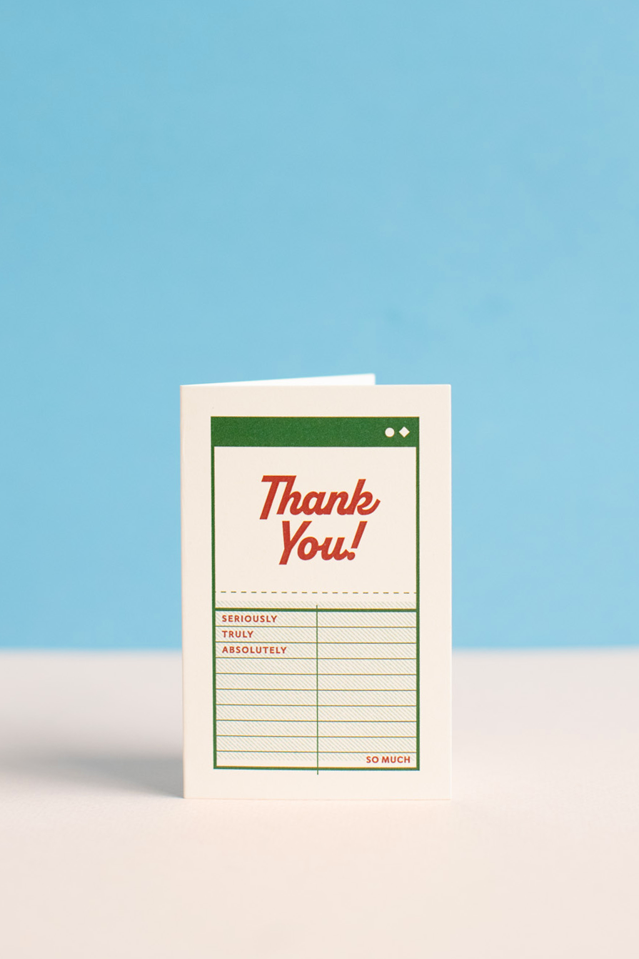 Card : Mini Vintage : Thank You!