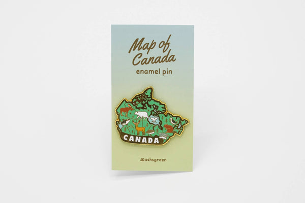 Map of Canada - enamel pin