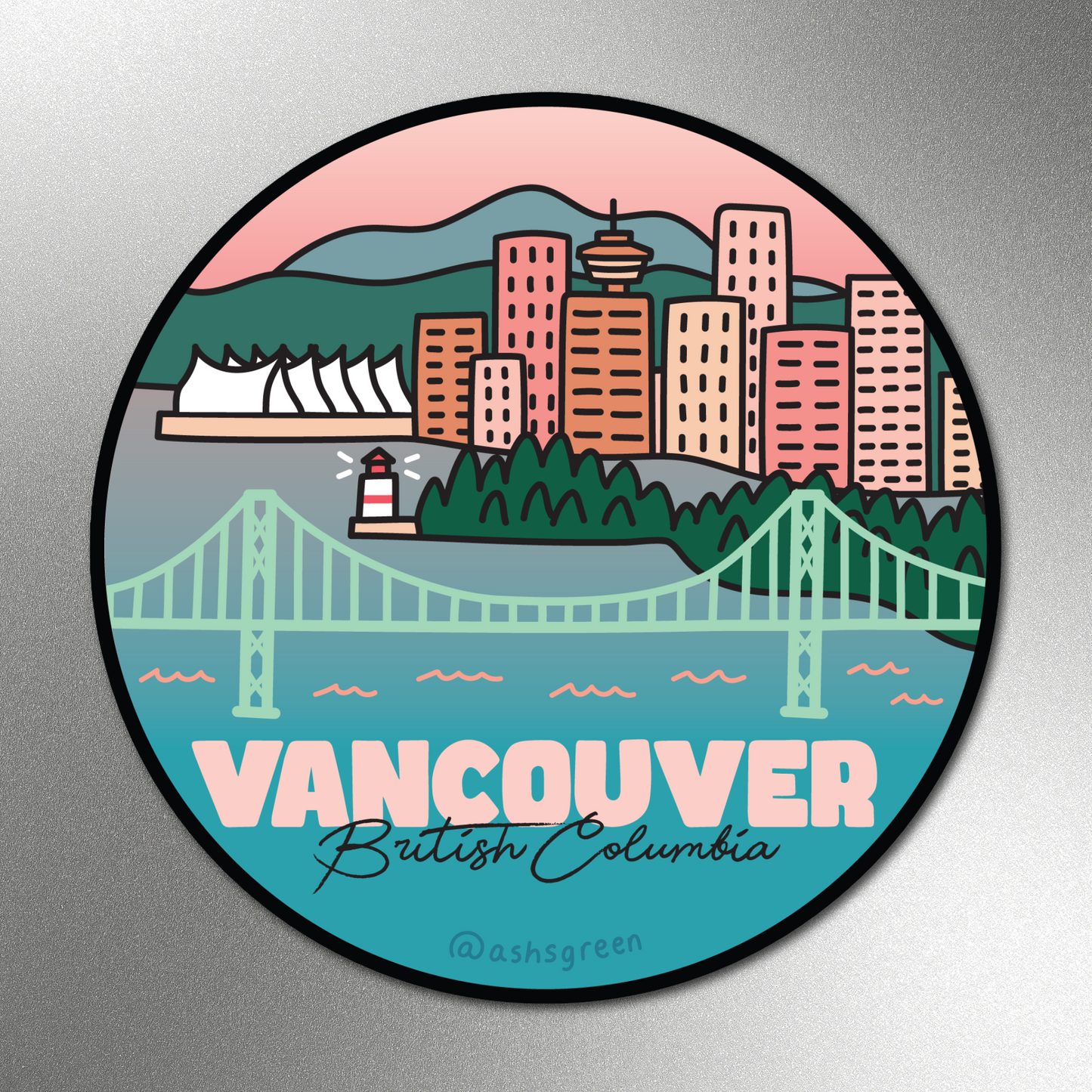 Vancouver, BC - fridge magnet