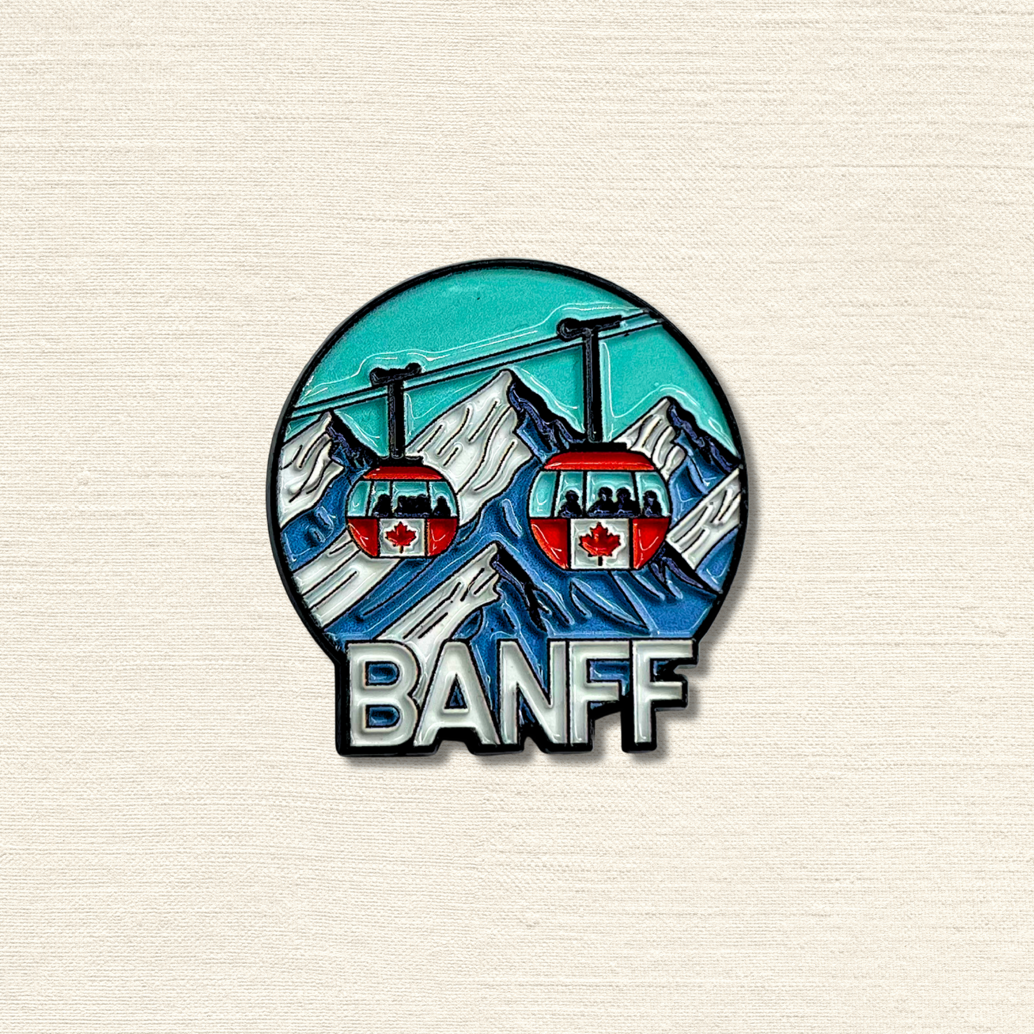 Banff Gondola Ride Enamel Pin