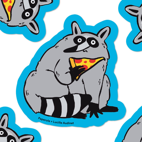 RACCOON PIZZA – Bumper Sticker