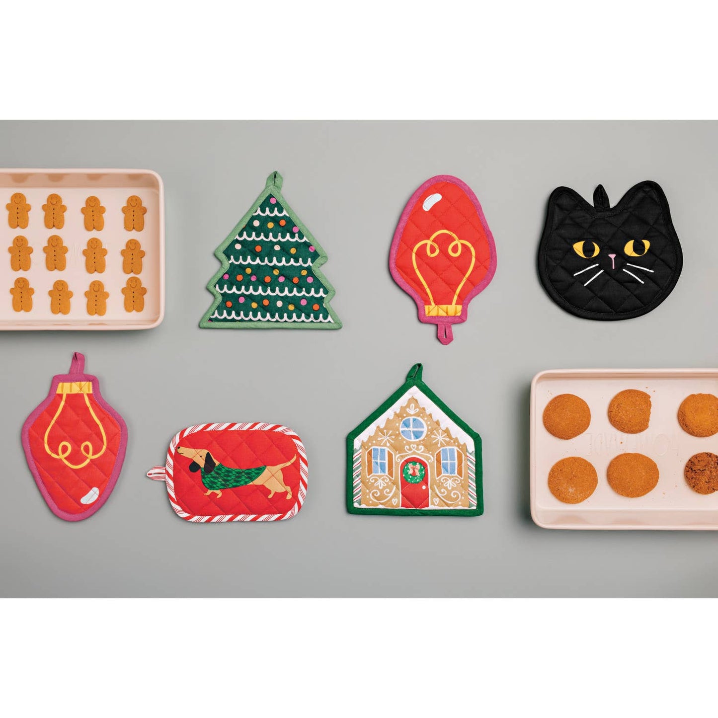 Holiday Hounds Christmas Potholder