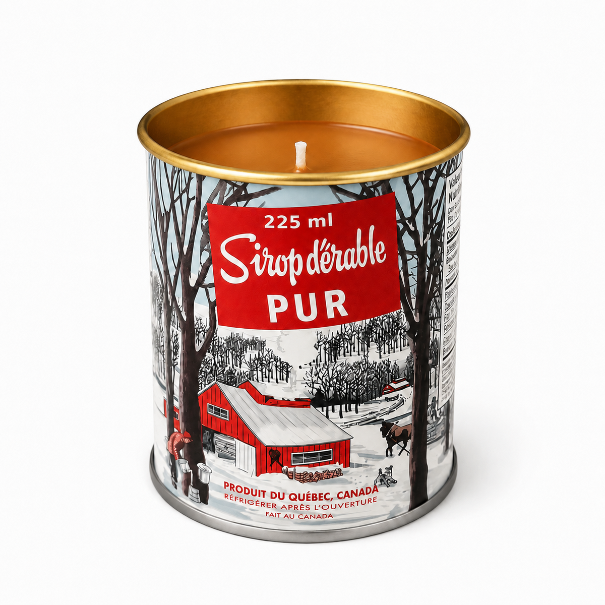 Maple Syrup Candle - Iconic Tin Can (225 ml): Cotton
