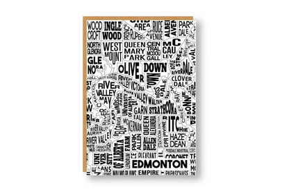Edmonton AB Neighbourhood Greeting Card