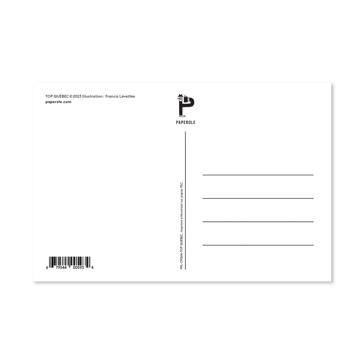 TOP QUÉBEC — Postcard