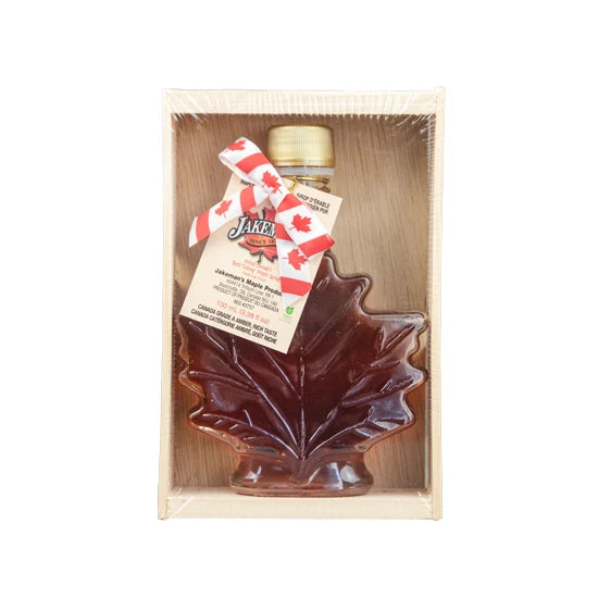 Jakeman's Pure Maple Syrup - Crated Autumn Leaf Glass, 50ml - 250ml