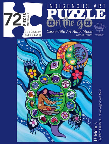Indigenous design 13 Moons 72 PIECES PUZZLE