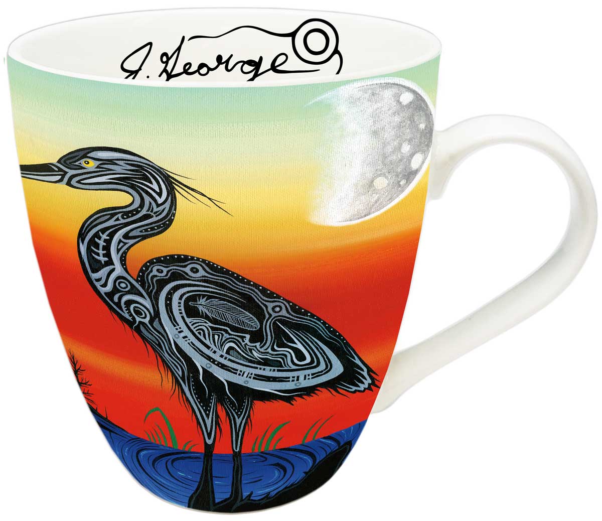Indigenous Designed Mug Crane Clan