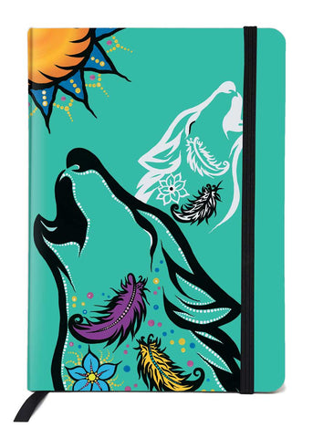 Indigenous Designed Journal Spirit Wolf