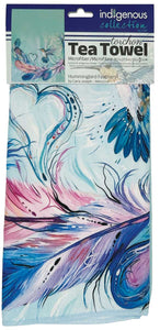 Tea towel- Hummingbird Feathers