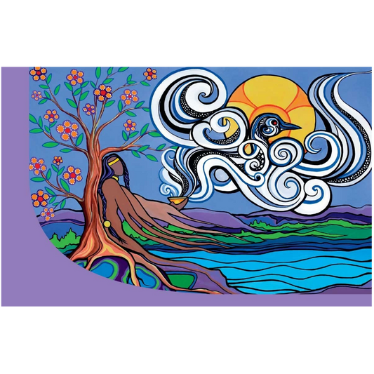 Indigenous Designed Notebook Prayer By The Lake By Pam Cailloux