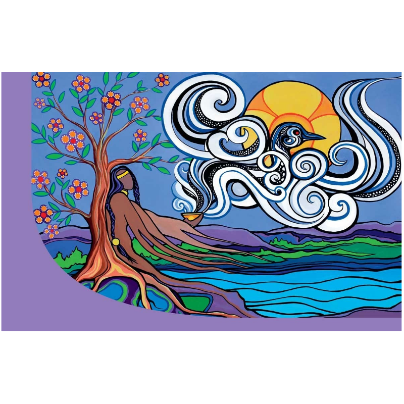 Indigenous Designed Notebook Prayer By The Lake By Pam Cailloux