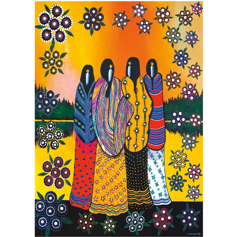 Indigenous Art Card Best Friends By Betty Albert