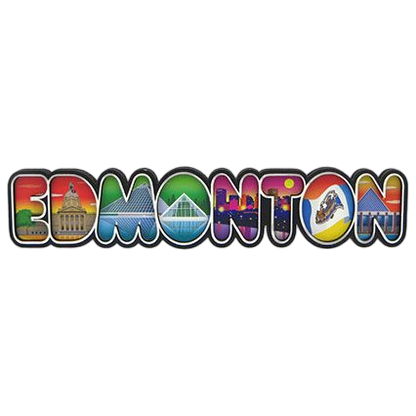 Wood Fridge Magnet MDF 3D - Edmonton