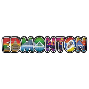 Wood Fridge Magnet MDF 3D - Edmonton