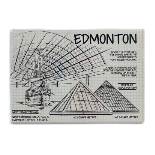 Edmonton Souvenir Fridge Magnet Architectural Designs in Edmonton
