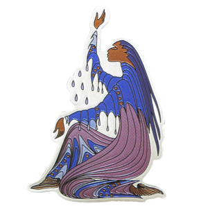 Indigenous Souvenir Maxine Noel Rainmaker Metallic Fridge Magnet